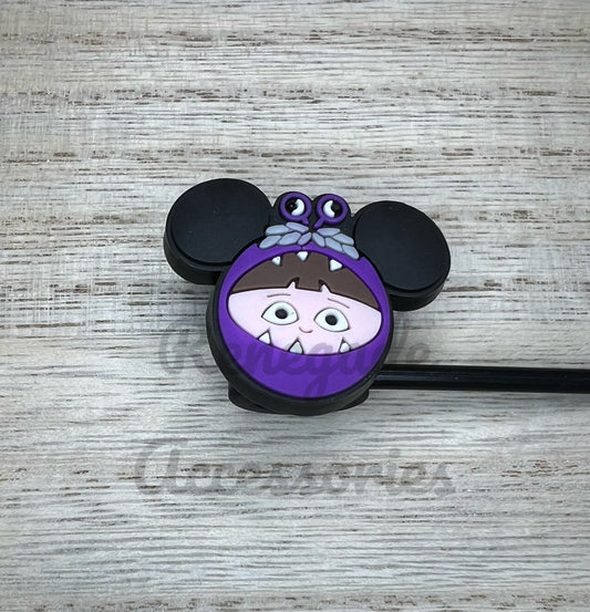 Straw Topper - Monsters Character Girl Mouse Ears