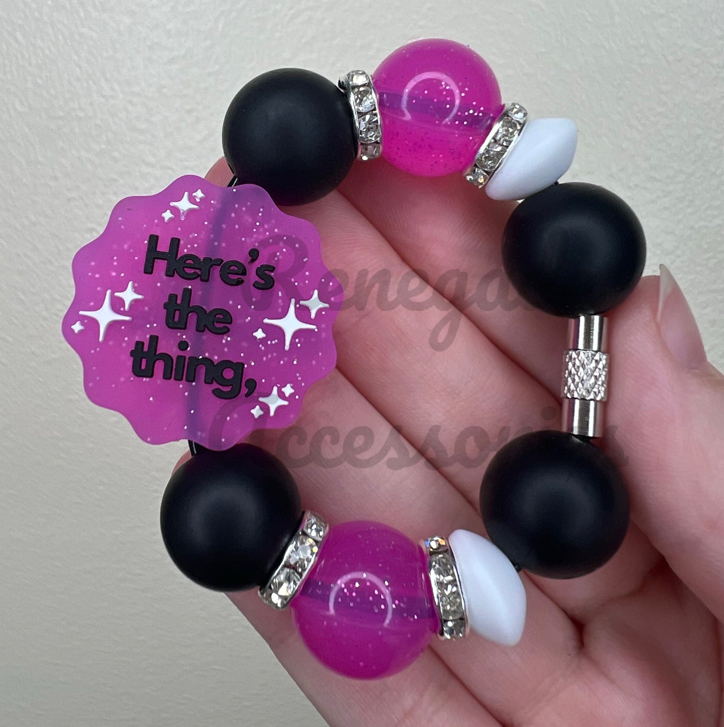 Silicone Charm - Here’s The Thing F**k Everyone (Double Sided)