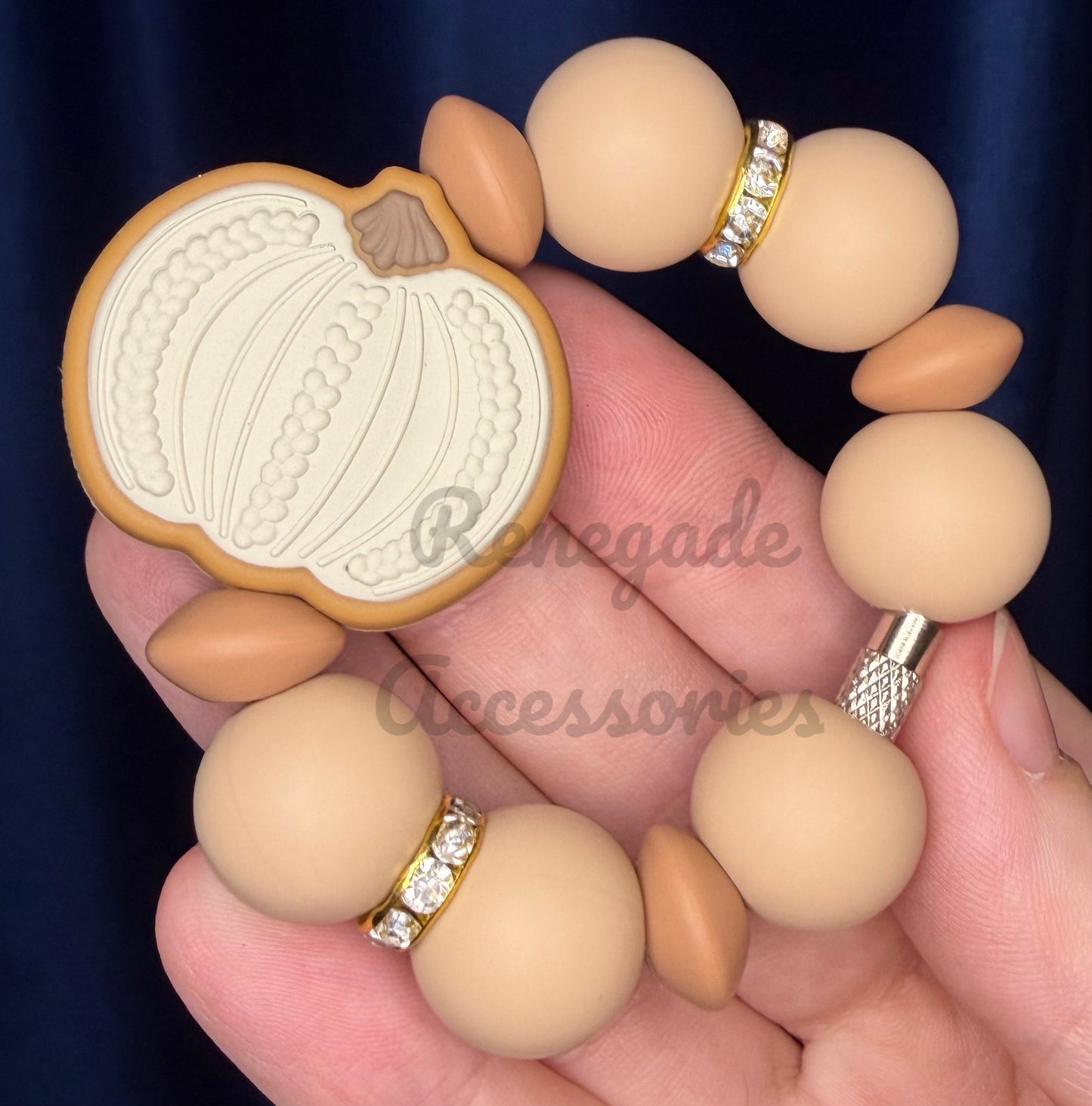 Silicone Charm - Sweater Pumpkin