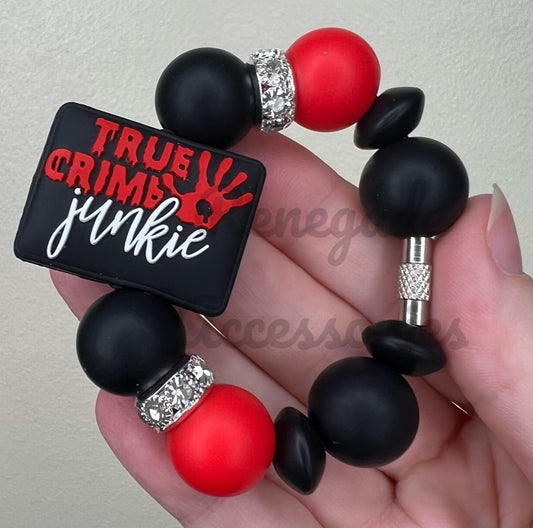 Silicone Charm - True Crime Junkie