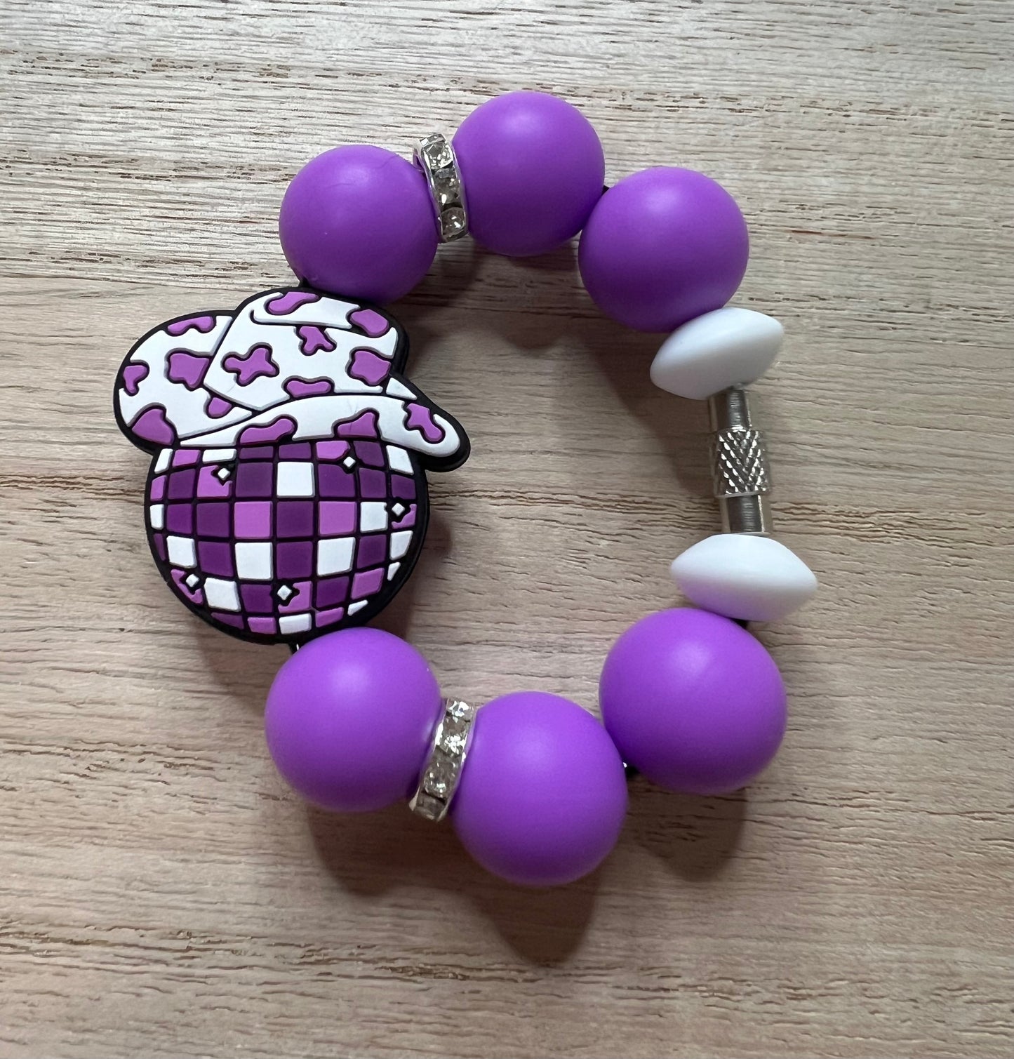 Silicone Charm - Disco Hat