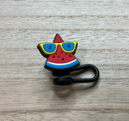 Straw Topper - Watermelon Sunglasses - Food