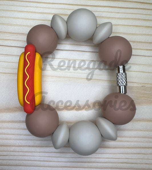 Silicone Charm - Hot Dog