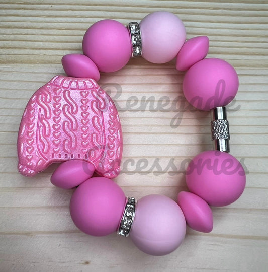 Silicone Charm - Opal Pink Sweater
