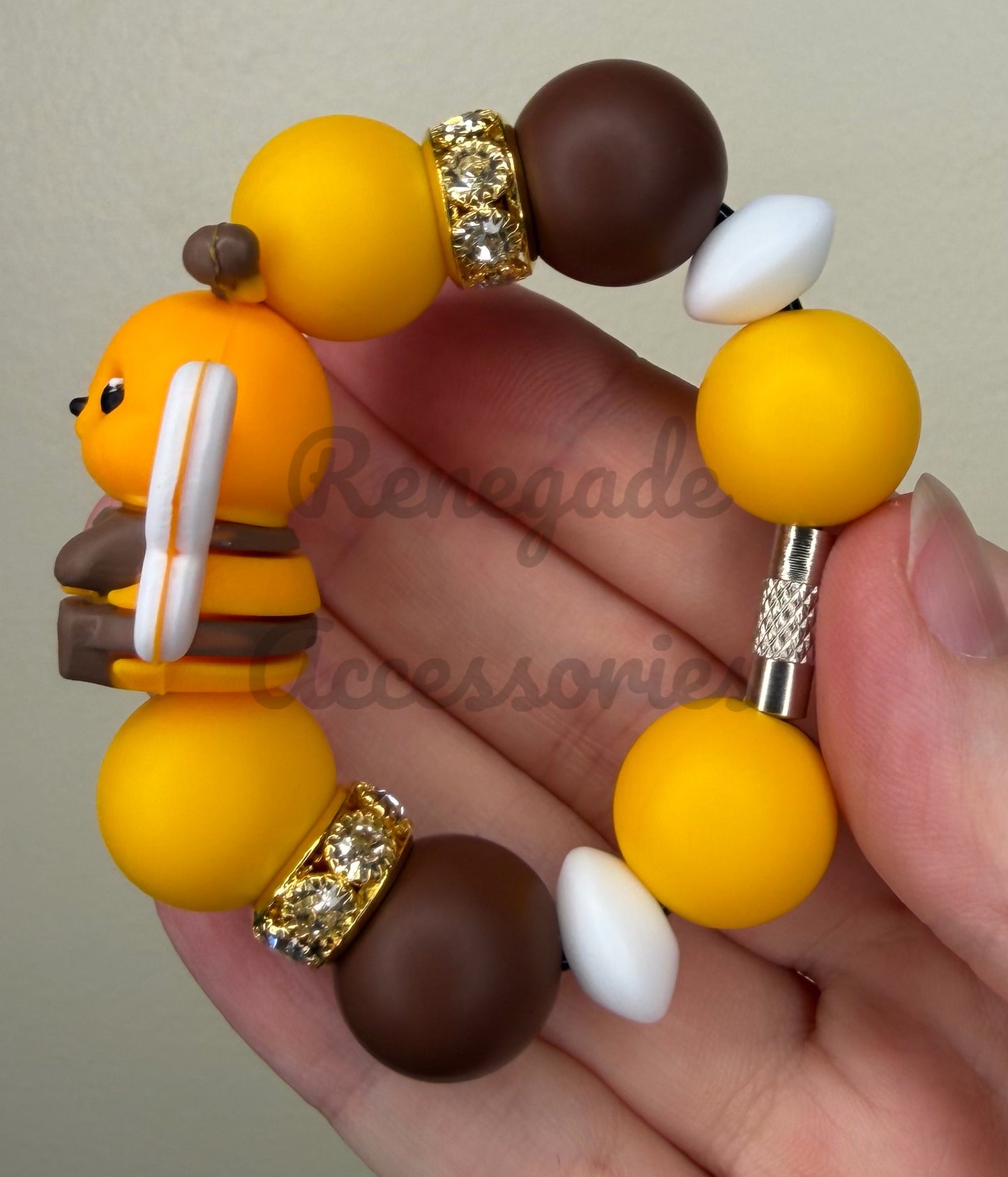 Silicone Charm - Bumblebee