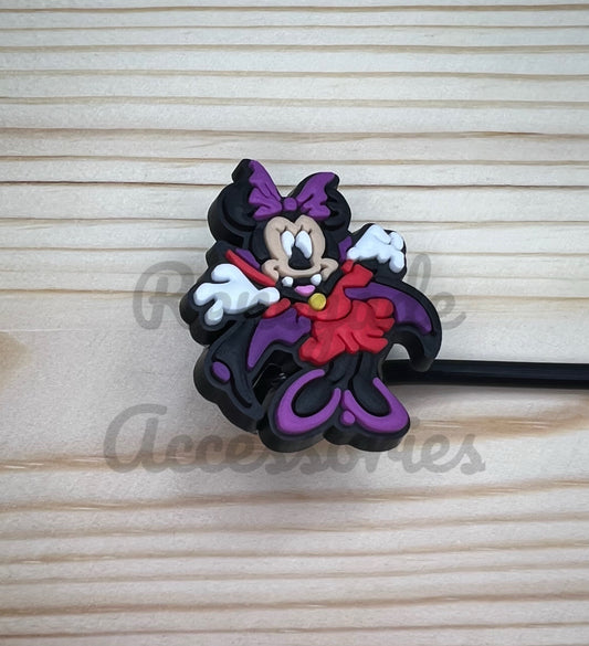 Straw Topper - Mouse Ears Vampire