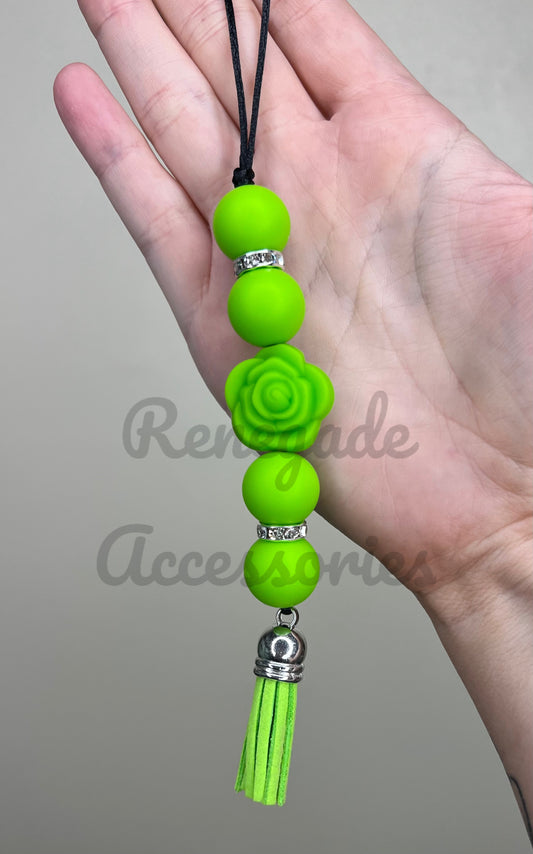 Silicone Charm - Enchanted Charms - Green Rose