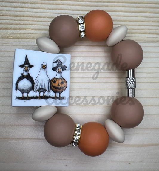 Silicone Charm - Halloween Geese