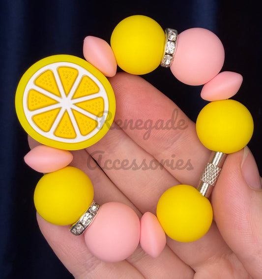 Silicone Charm - Pink Lemonade