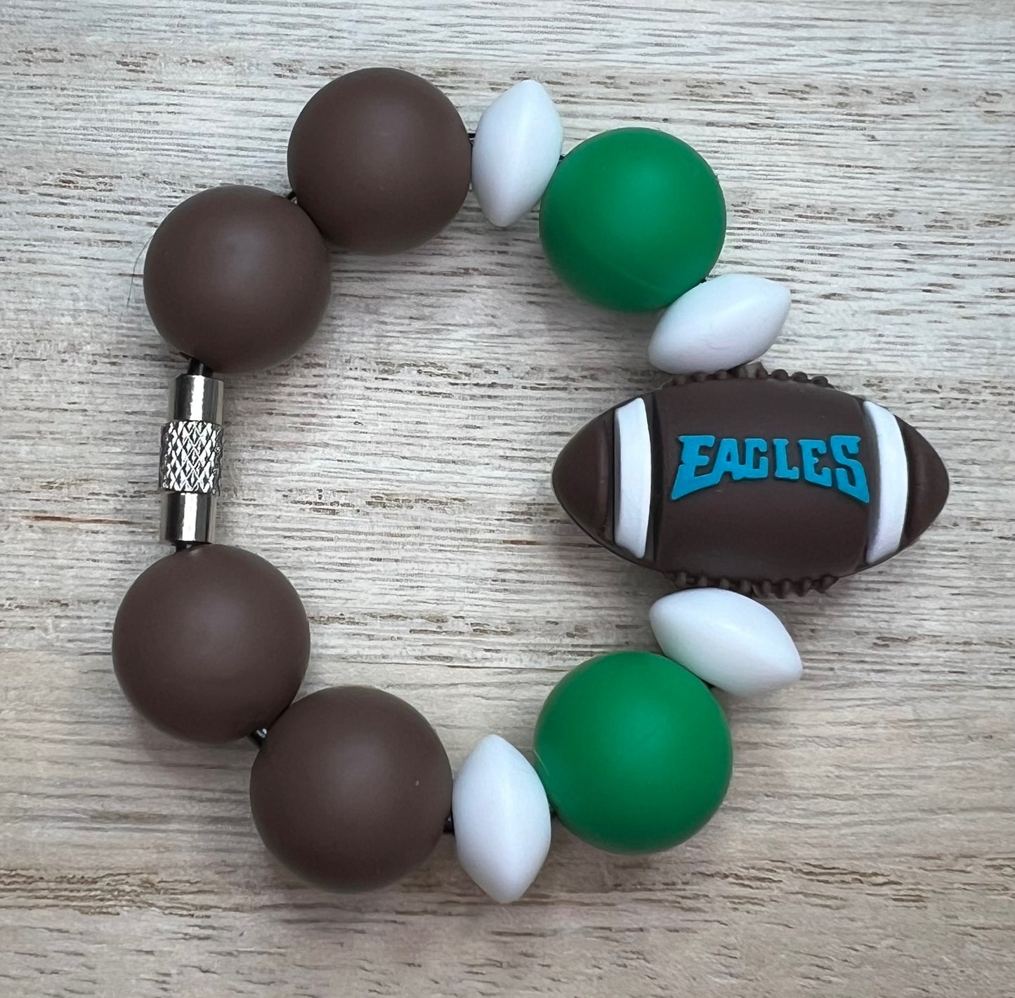 Silicone Charm - Football - Philadelphia- Sports