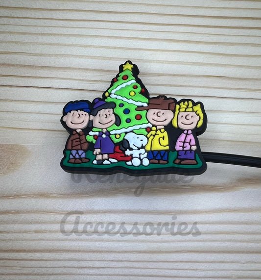Straw Topper - Peanuts Christmas