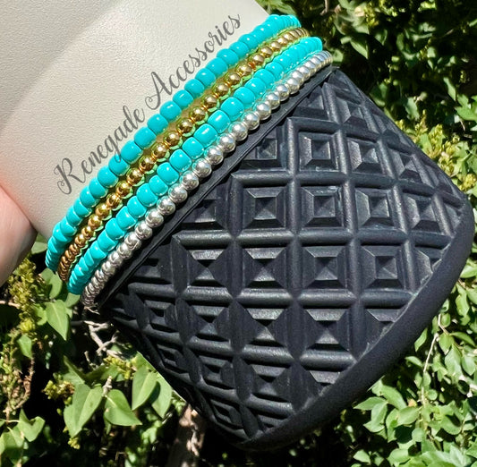 Bracelet Stack - Turquoise Mix - HYDROJUG