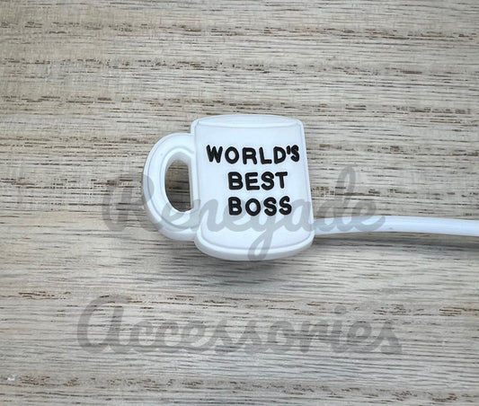 Straw Topper - Worlds Best Boss - Office