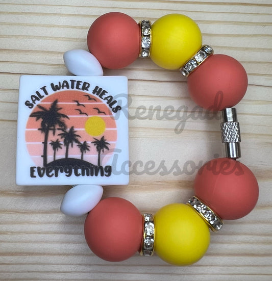 Silicone Charm - Salt Water Heals Everything