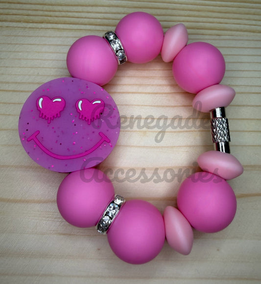 Silicone Charm - Heart Smiley
