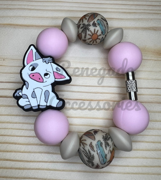 Silicone Charm - Island Character Pig