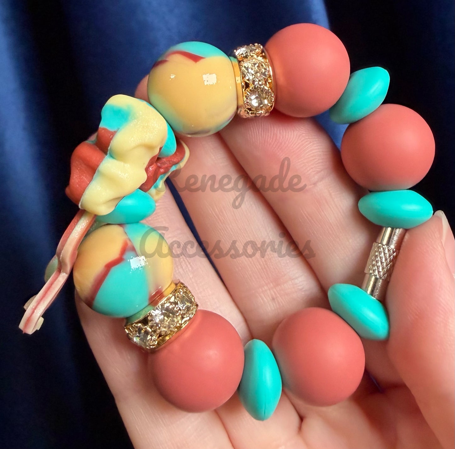 Silicone Charm - Western Swirl Bow
