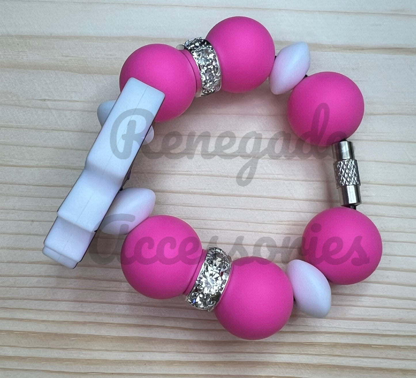 Silicone Charm - Luxe Neon Bow