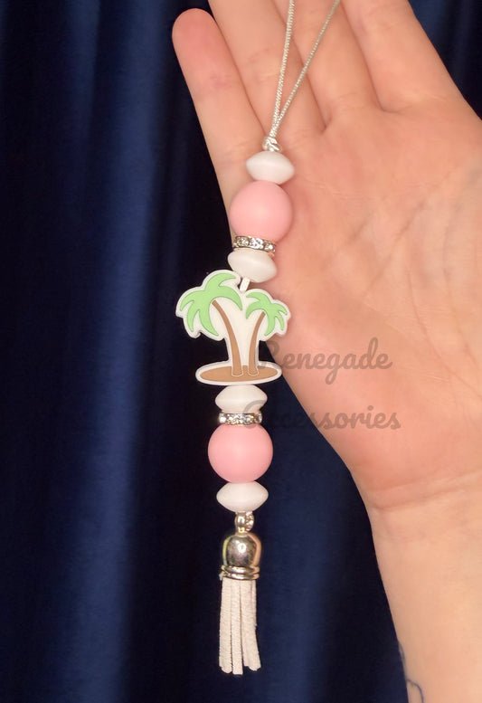 Silicone Charm - Enchanted Charms - Palm Tree - Road Trip/Cabana 🖤32 Oz Sport🖤 ✨PREORDER-Read Description✨