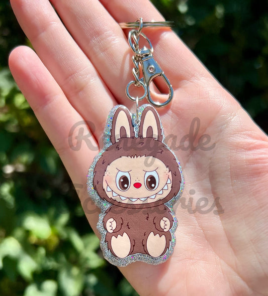 Bubu Keychain Handmade Resin/Acrylic - Duo