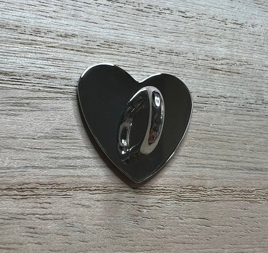 Tumbler/Cup Charm Hook - Silver Heart