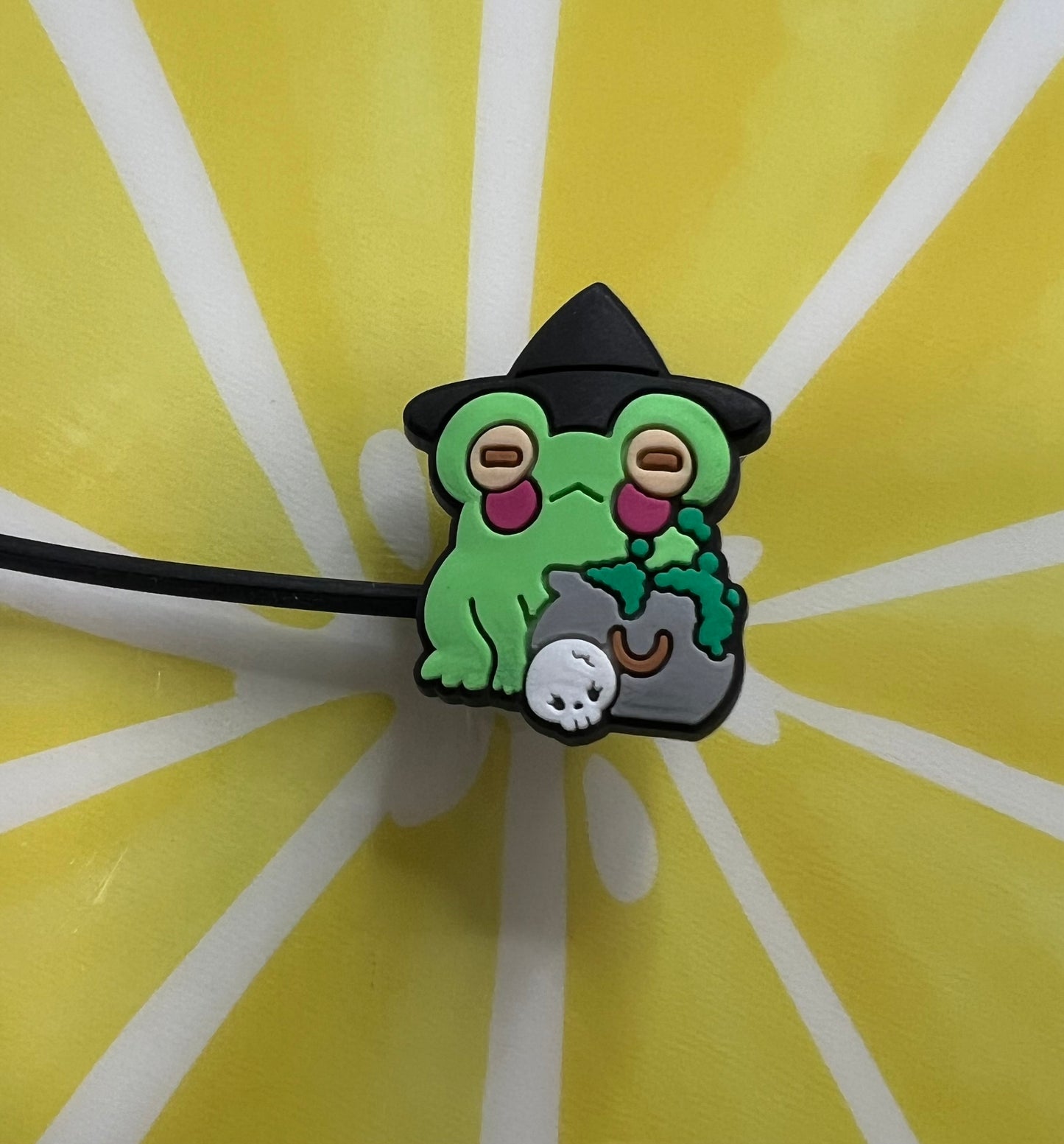 8MM Straw Topper - Witch Frog