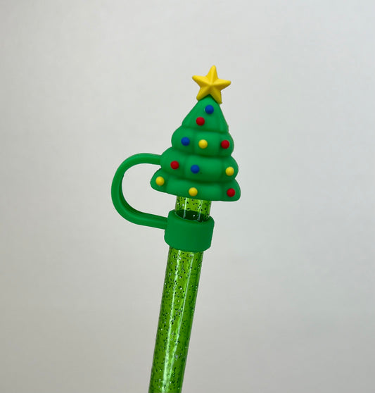 Straw Topper 3D - Christmas Tree