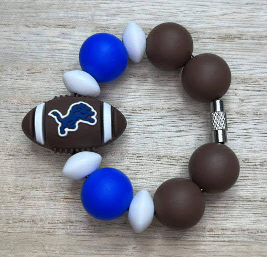 Silicone Charm - Football - Detroit - Sports