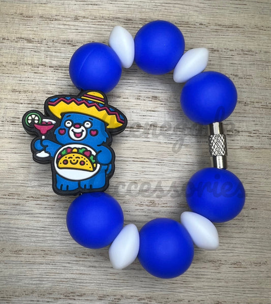 Silicone Charm - C Bear - Tacos & Margaritas