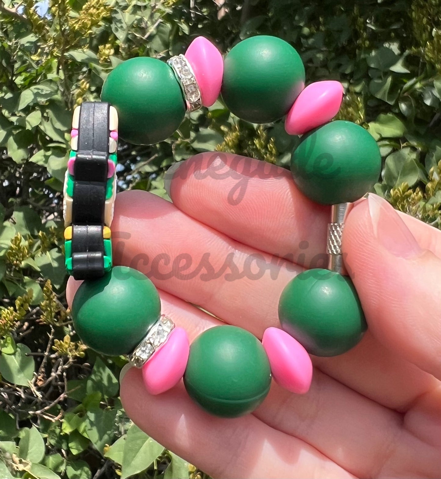 Silicone Charm - Bubu Dark Green Monster