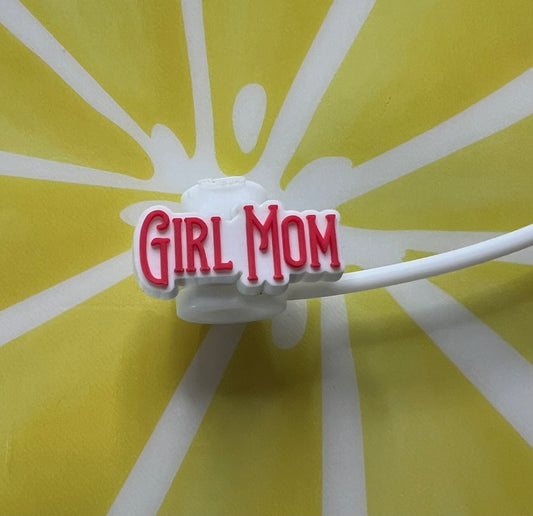 Straw Topper - Girl Mom