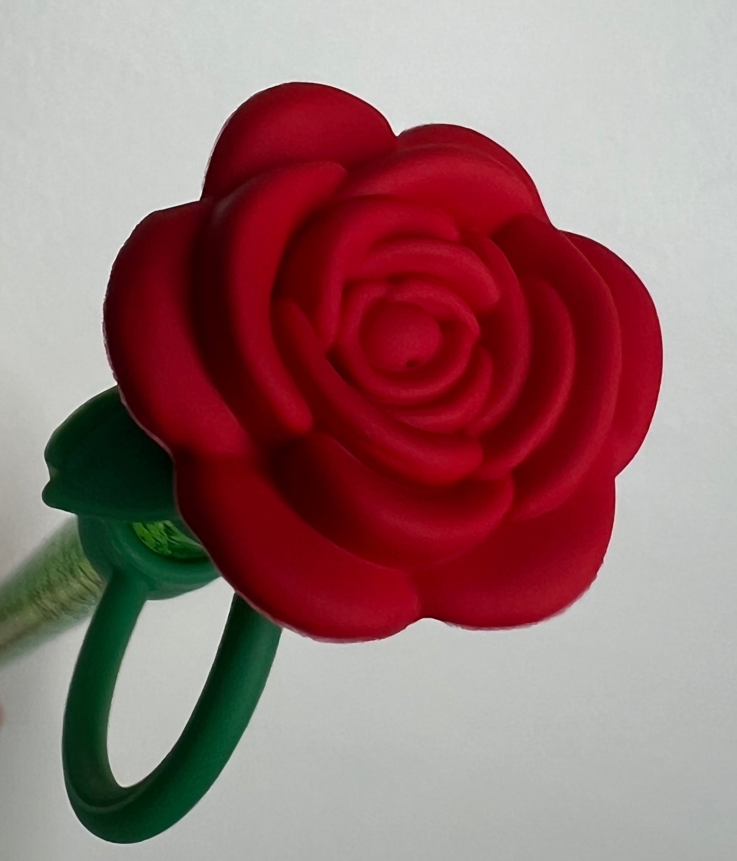 Straw Topper 3D - Rose