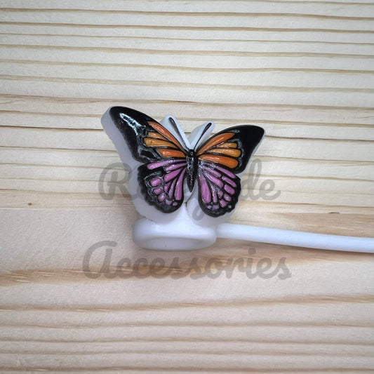 Straw Topper - Sunset Butterfly