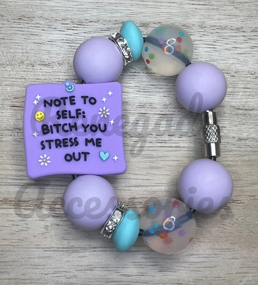Silicone Charm - Note To Self