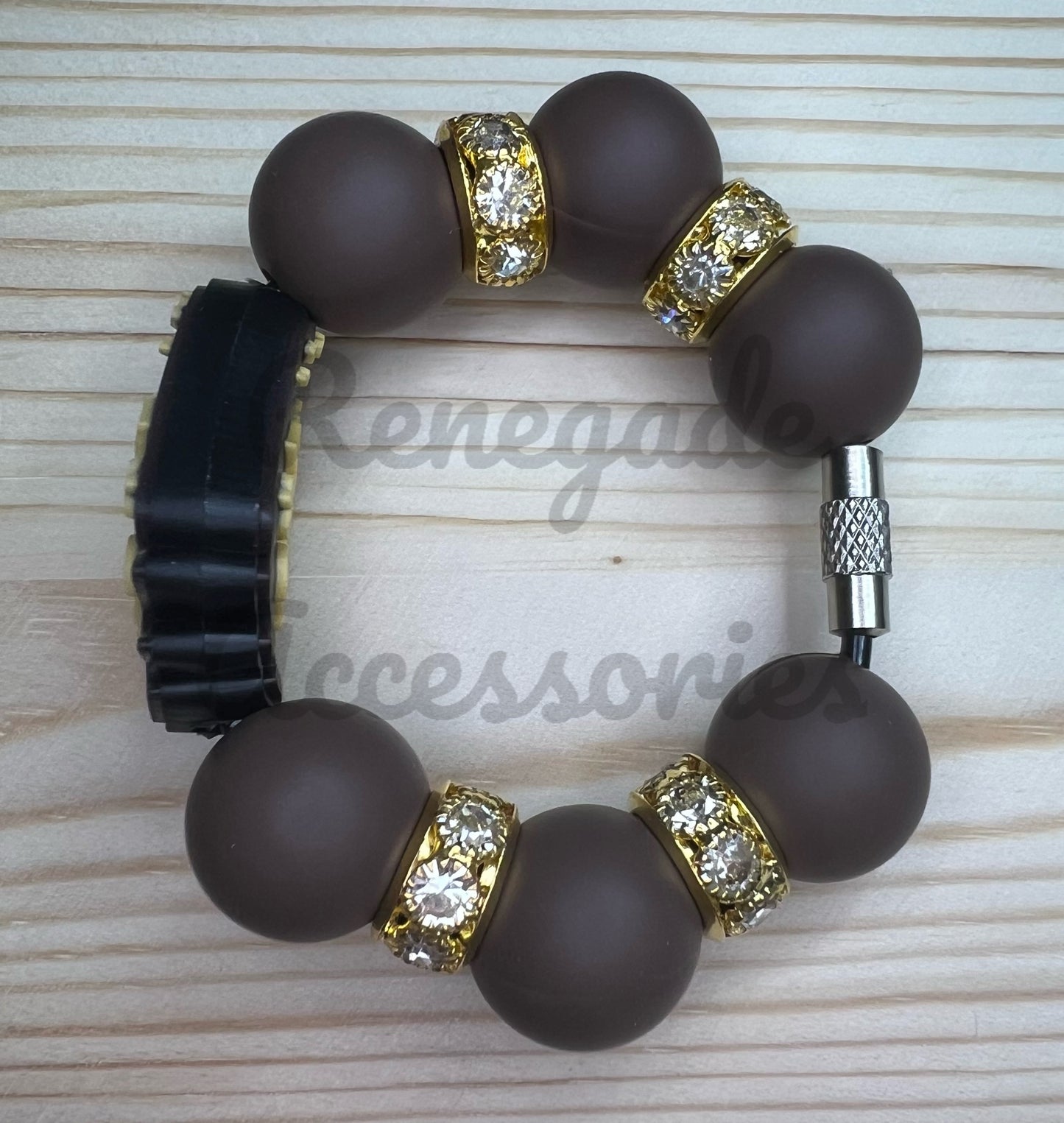 Silicone Charm - Luxe Ghost - Autumn Checkers