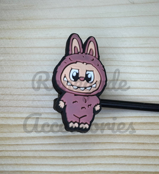 Straw Topper - Bubu Pink Mac