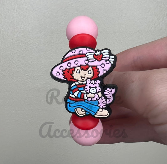 Silicone Charm - Strawberry Girl