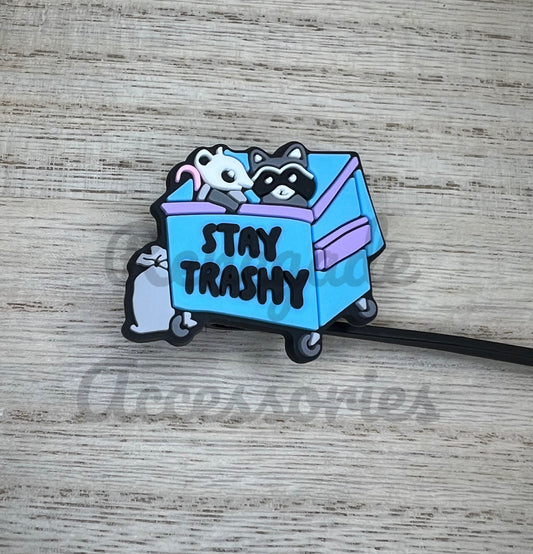 Straw Topper - Stay Trashy