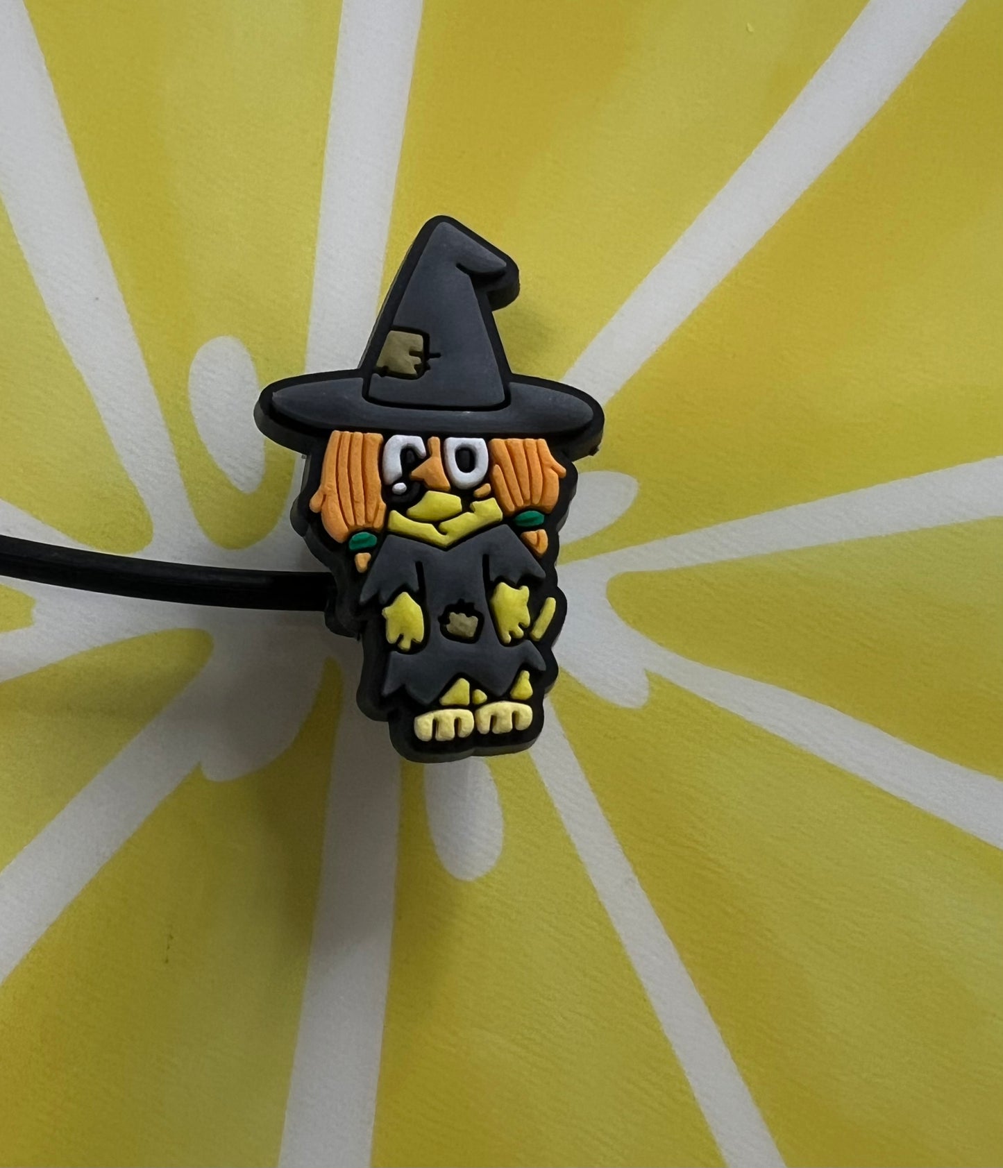 8MM Straw Topper - Blue Dog Friend Witch - Character