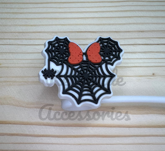 Straw Topper - Mouse Ears Spiderweb