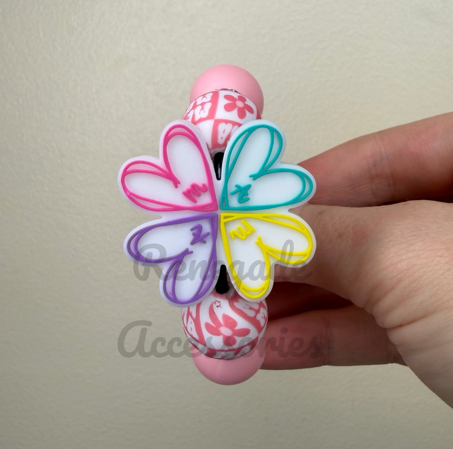 Silicone Charm - Mama Flower