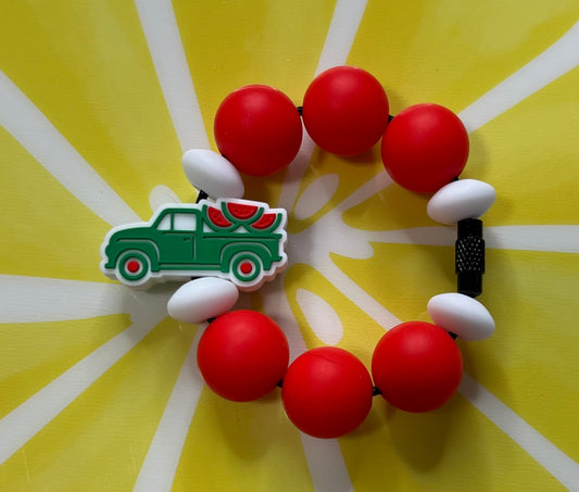 Silicone Charm - Watermelon Truck - Food