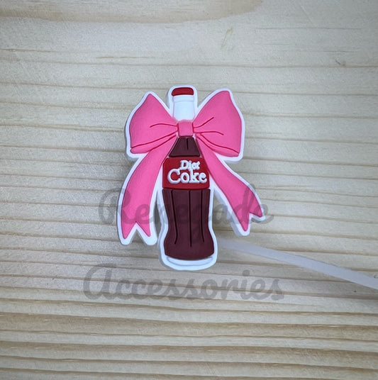 Straw Topper - Diet Cola Bottle Bow
