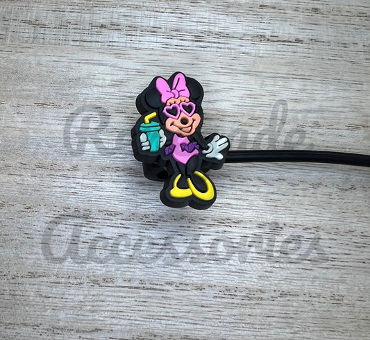Straw Topper - Mouse Ears Girl Summer
