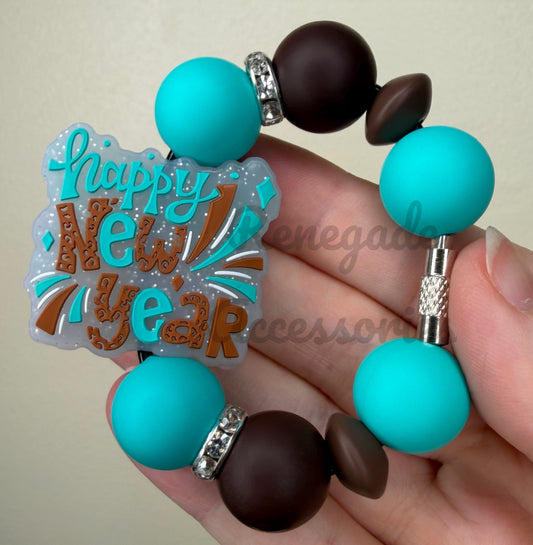 Silicone Charm - Happy New Year