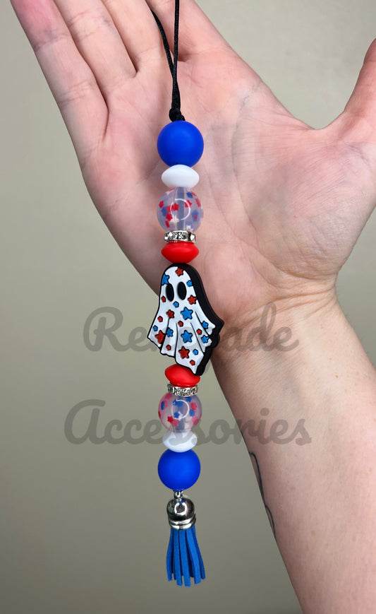 Silicone Charm - Enchanted Charms - Fourth Of July Ghost