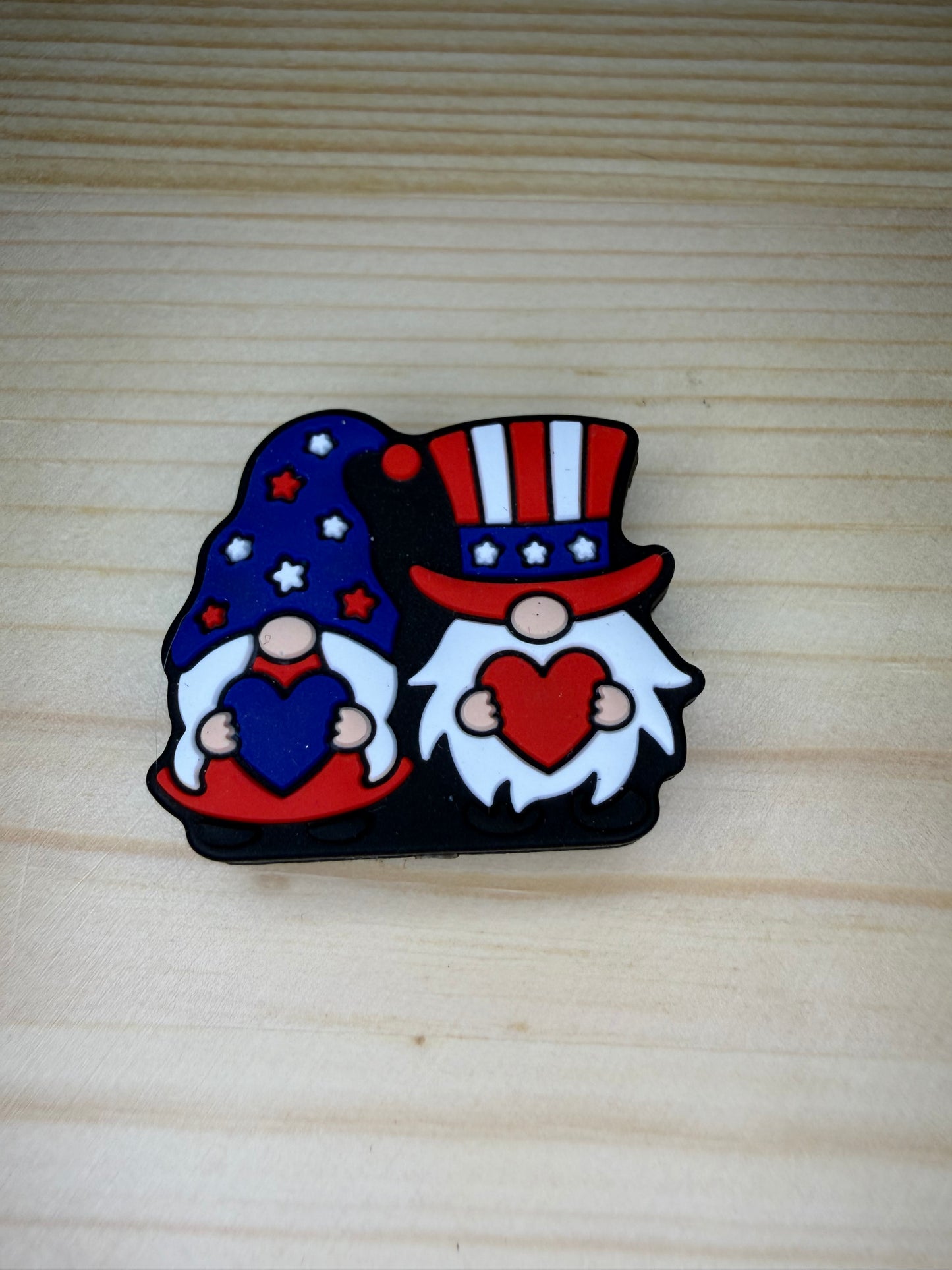 Focal Bead - Fourth Of July Gnomes