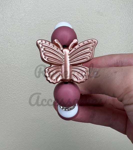Silicone Charm - Wildflower Butterfly