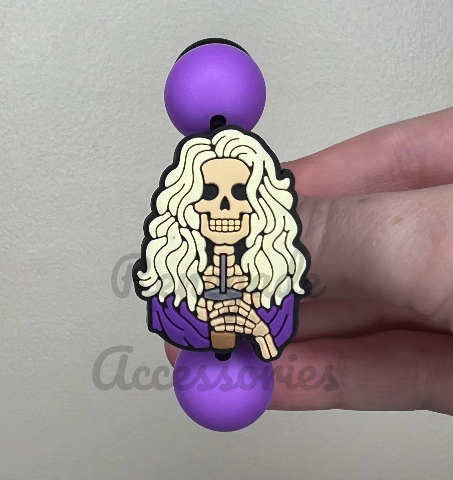 Silicone Charm - Skeleton Coffee Sister Witches