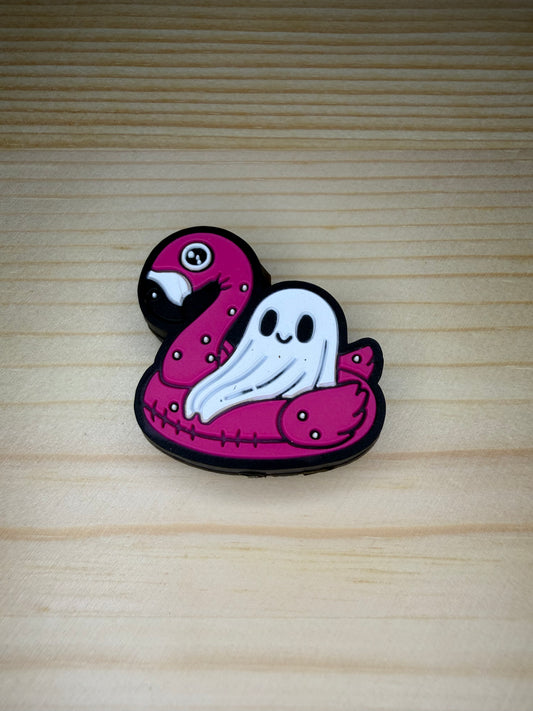 Focal Bead - Ghost Flamingo Floatie